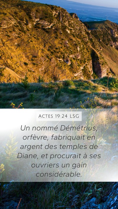 Actes 19:24 LSG Bible Verse Image