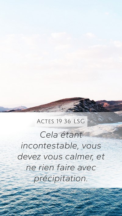 Actes 19:36 LSG Bible Verse Image