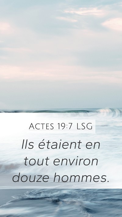 Actes 19:7 LSG Bible Verse Image