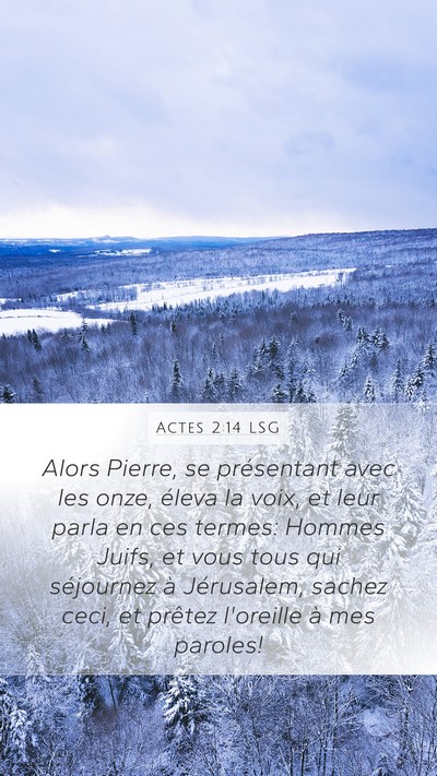 Actes 2:14 LSG Bible Verse Image