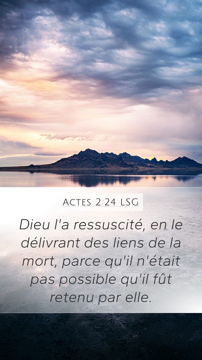 Actes 2:24 LSG Bible Verse Image