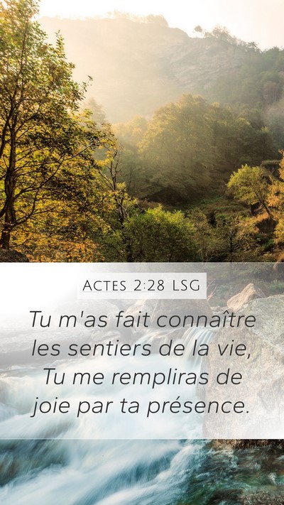 Actes 2:28 LSG Bible Verse Image