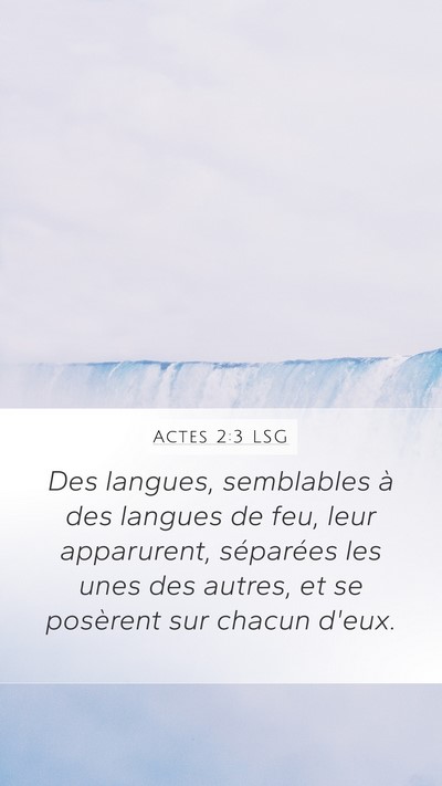 Actes 2:3 LSG Bible Verse Image