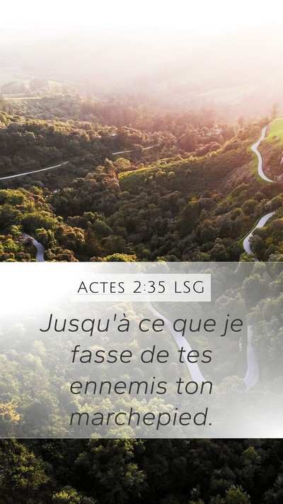 Actes 2:35 LSG Bible Verse Image