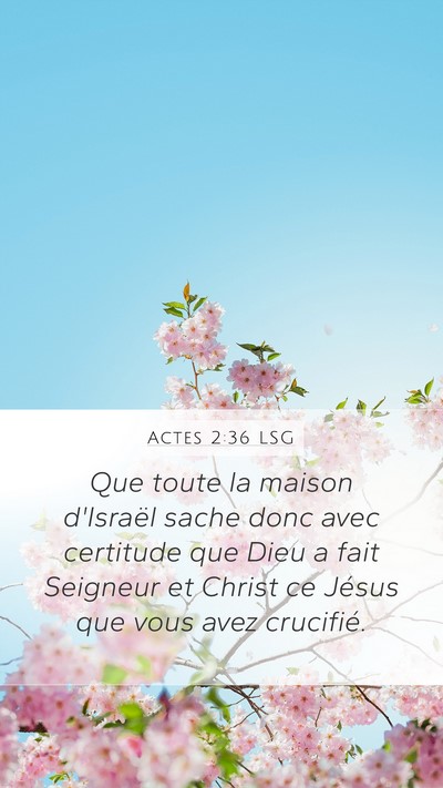 Actes 2:36 LSG Bible Verse Image