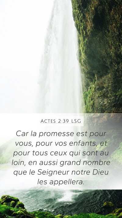 Actes 2:39 LSG Bible Verse Image
