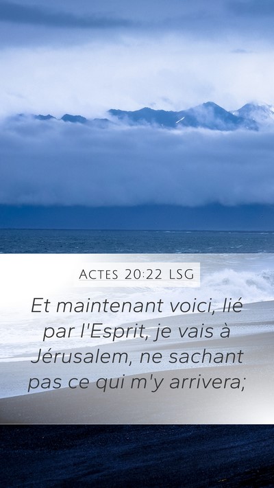 Actes 20:22 LSG Bible Verse Image