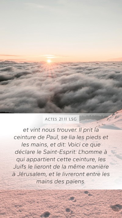 Actes 21:11 LSG Bible Verse Image