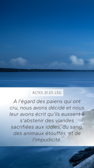 Actes 21:25 LSG Bible Verse Image