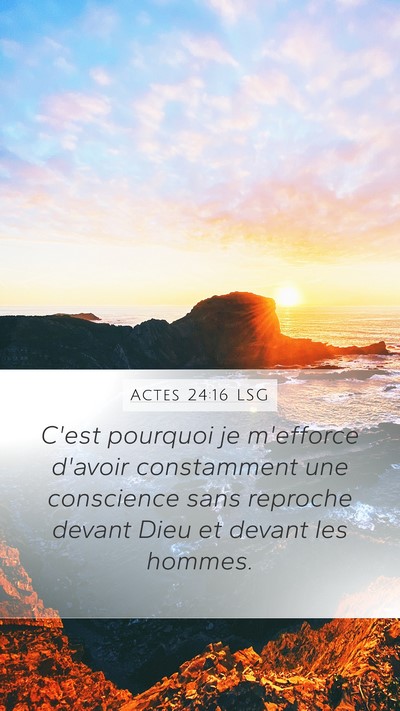 Actes 24:16 LSG Bible Verse Image
