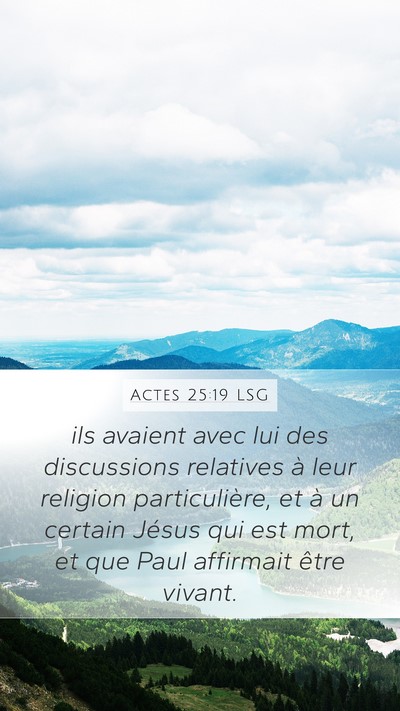 Actes 25:19 LSG Bible Verse Image