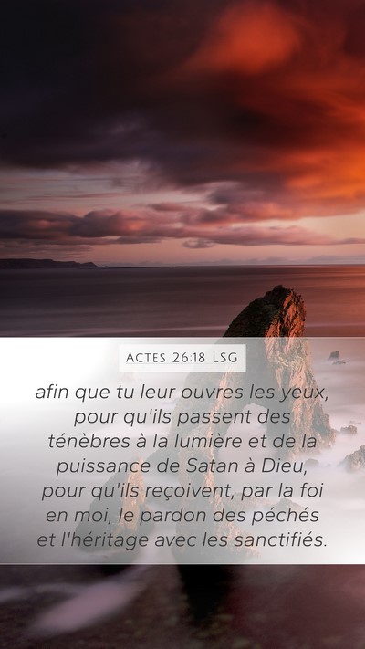 Actes 26:18 LSG Bible Verse Image