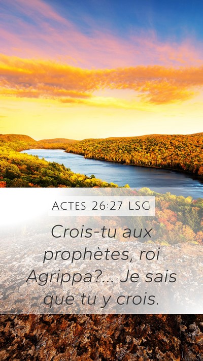 Actes 26:27 LSG Bible Verse Image