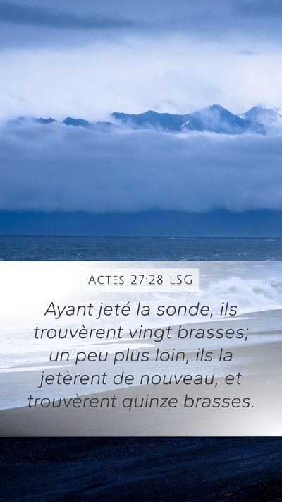 Actes 27:28 LSG Bible Verse Image