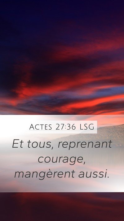 Actes 27:36 LSG Bible Verse Image