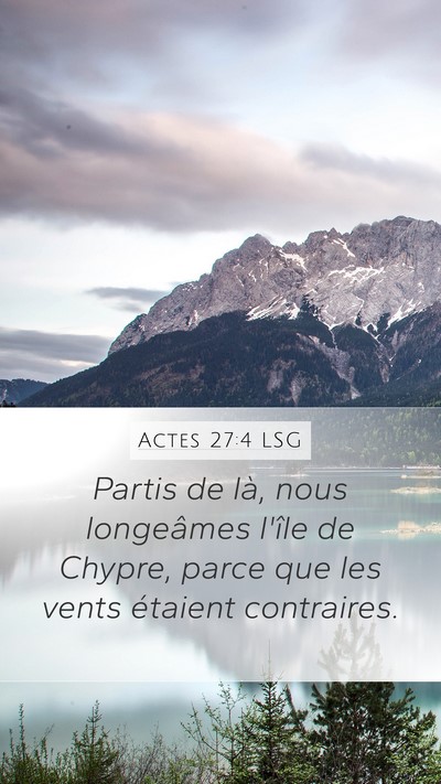 Actes 27:4 LSG Bible Verse Image
