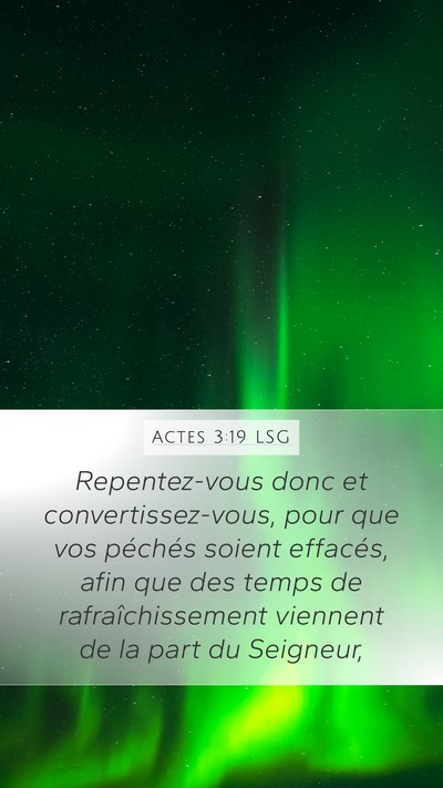 Actes 3:19 LSG Bible Verse Image