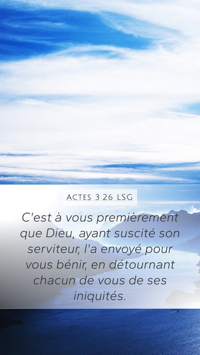 Actes 3:26 LSG Bible Verse Image