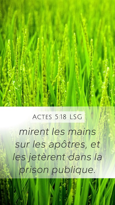 Actes 5:18 LSG Bible Verse Image