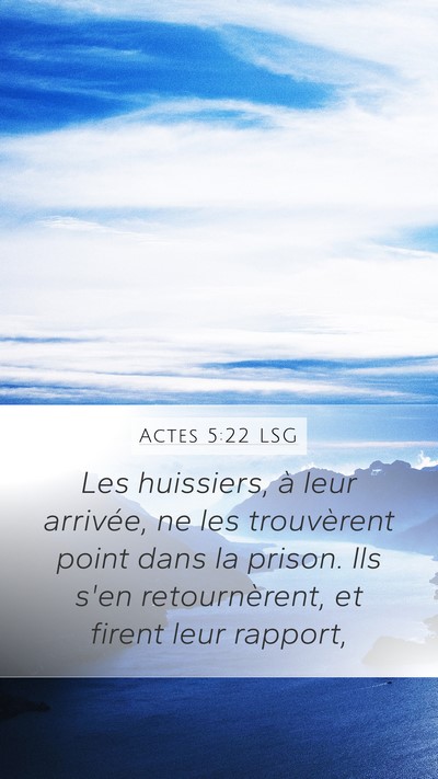 Actes 5:22 LSG Bible Verse Image