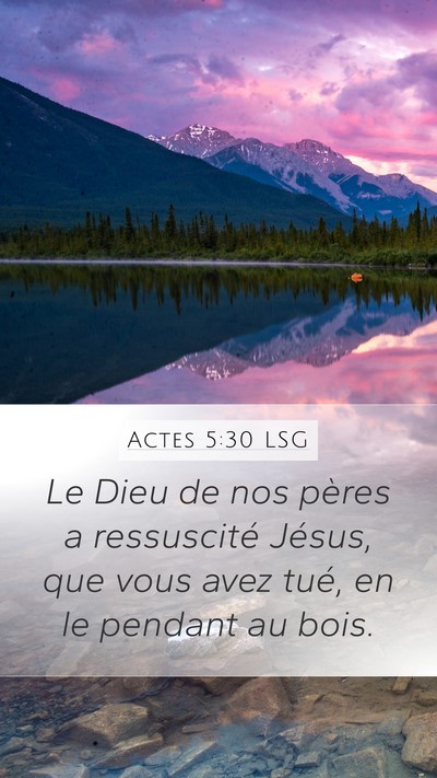 Actes 5:30 LSG Bible Verse Image