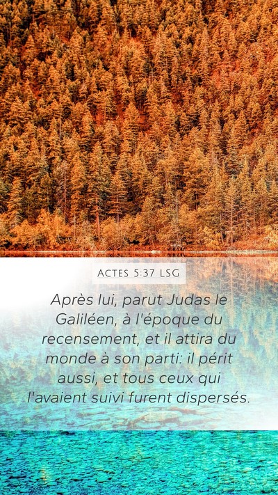 Actes 5:37 LSG Bible Verse Image