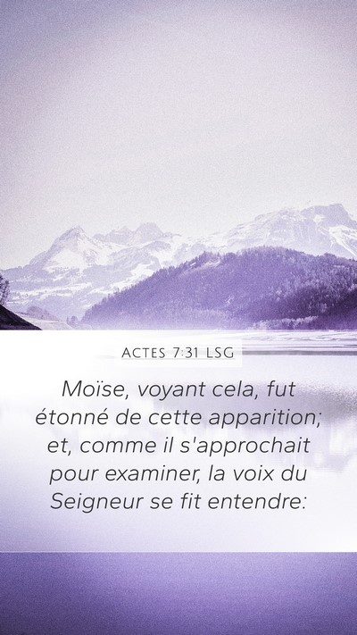 Actes 7:31 LSG Bible Verse Image