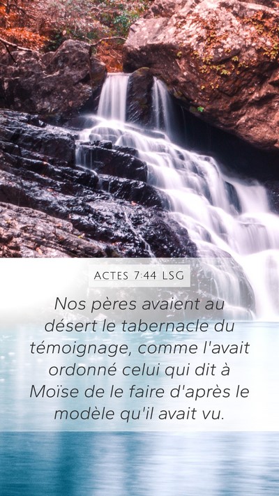Actes 7:44 LSG Bible Verse Image