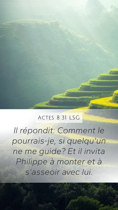 Actes 8:31 LSG Bible Verse Image