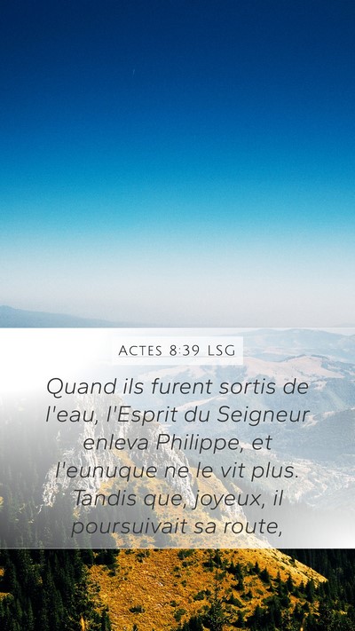 Actes 8:39 LSG Bible Verse Image