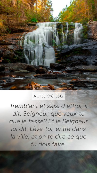 Actes 9:6 LSG Bible Verse Image