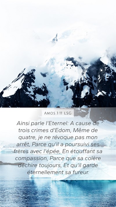 Amos 1:11 LSG Bible Verse Image