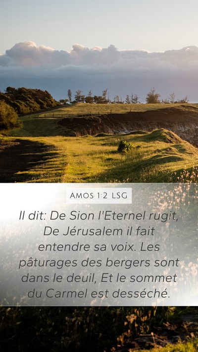 Amos 1:2 LSG Bible Verse Image
