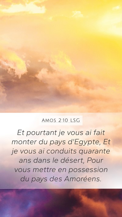 Amos 2:10 LSG Bible Verse Image
