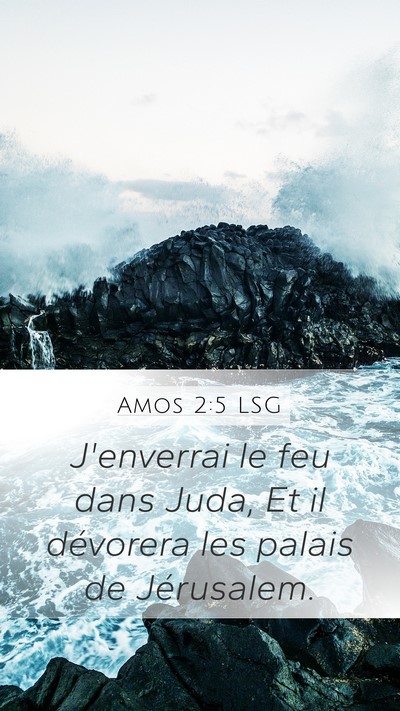 Amos 2:5 LSG Bible Verse Image