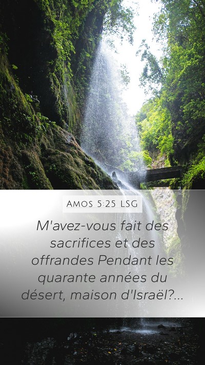 Amos 5:25 LSG Bible Verse Image