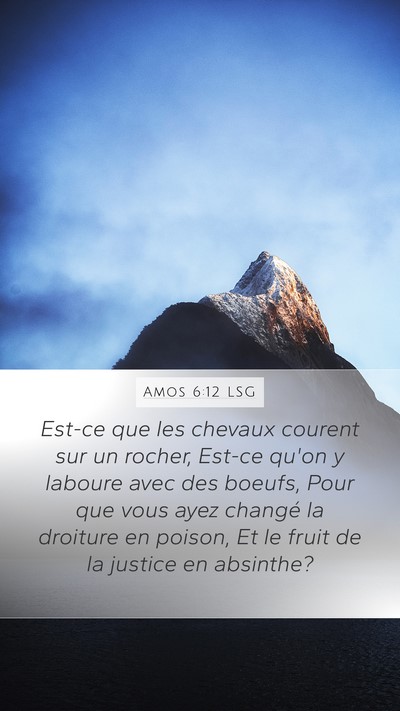 Amos 6:12 LSG Bible Verse Image