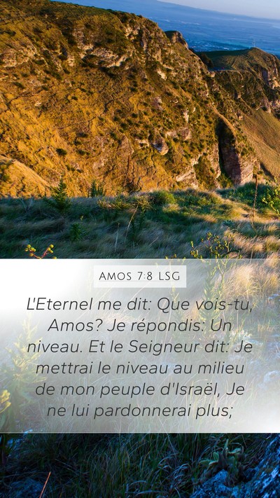Amos 7:8 LSG Bible Verse Image