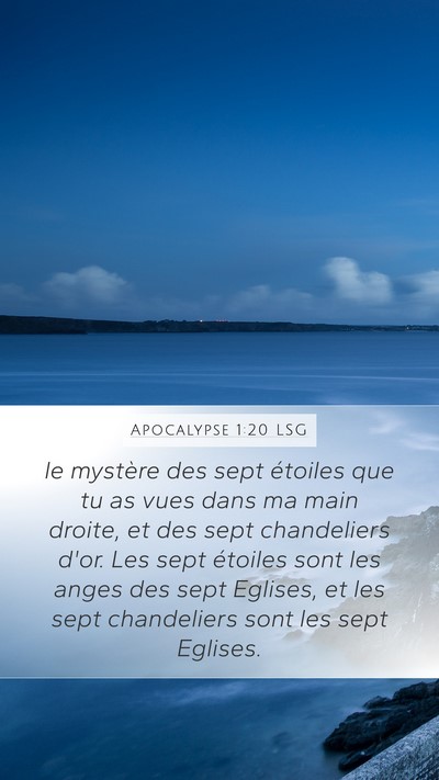 Apocalypse 1:20 LSG Bible Verse Image