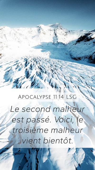 Apocalypse 11:14 LSG Bible Verse Image