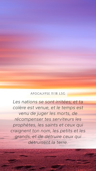 Apocalypse 11:18 LSG Bible Verse Image