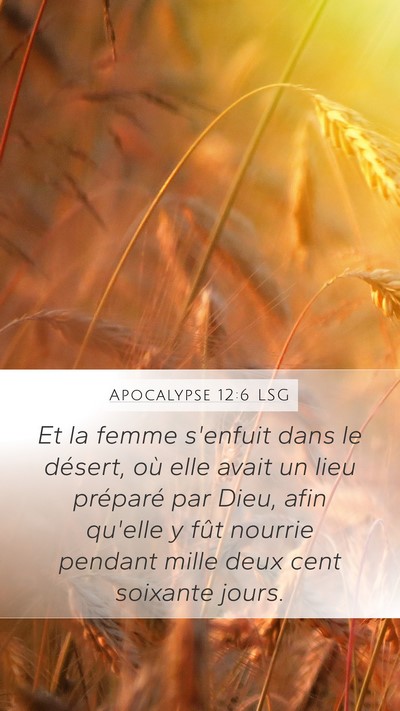 Apocalypse 12:6 LSG Bible Verse Image