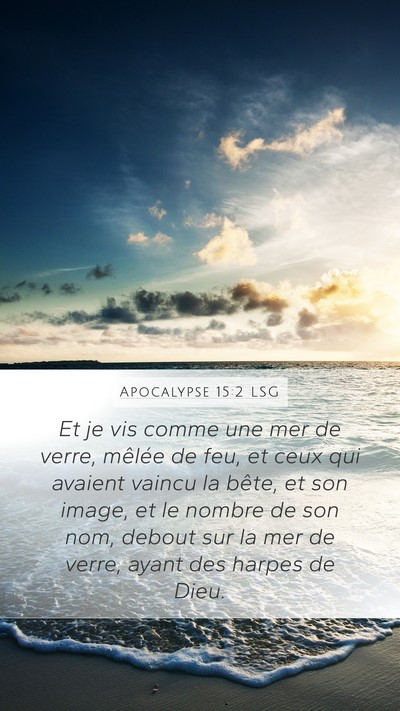 Apocalypse 15:2 LSG Bible Verse Image