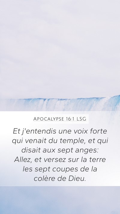 Apocalypse 16:1 LSG Bible Verse Image