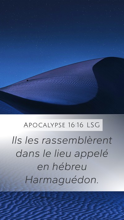 Apocalypse 16:16 LSG Bible Verse Image
