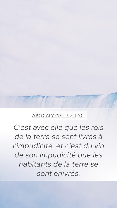 Apocalypse 17:2 LSG Bible Verse Image