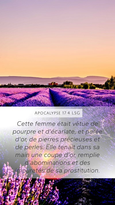 Apocalypse 17:4 LSG Bible Verse Image