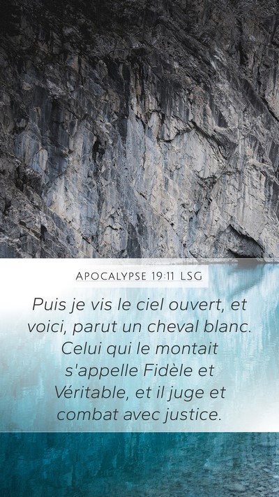 Apocalypse 19:11 LSG Bible Verse Image