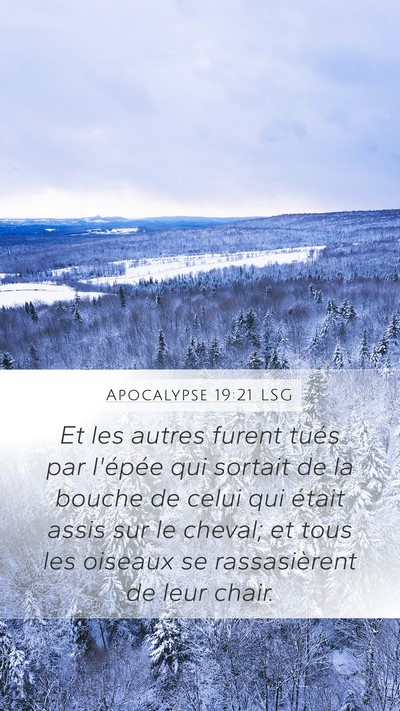 Apocalypse 19:21 LSG Bible Verse Image