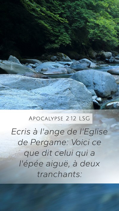 Apocalypse 2:12 LSG Bible Verse Image